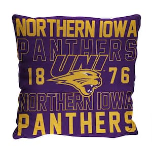 NCAA Northern Iowa Multi-Color Stacked Pillow