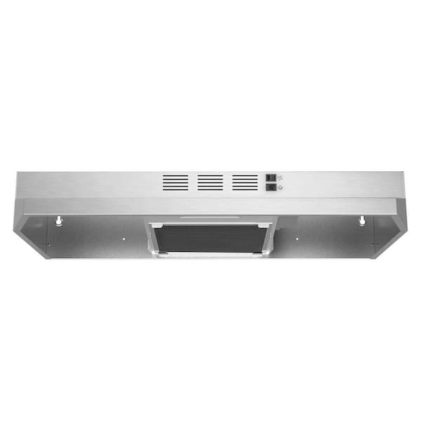 Range Hood 30 inch Under Cabinet, Stainless Steel Kitchen Vent Hood 280CFM, Built-in Kitchen Stove Hood Button Control