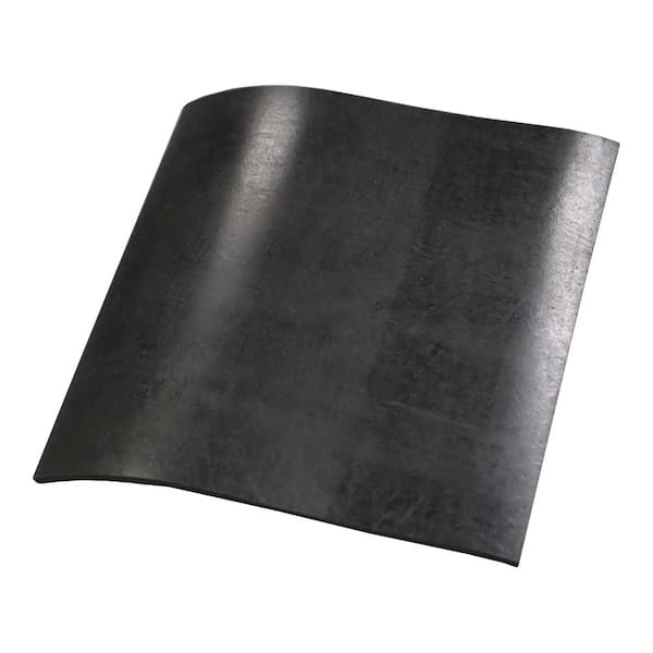 Rubber-Cal General Purpose Black 0.125 in. x 6 in. x 6 in. Rubber Sheet 60A (2-Pack)