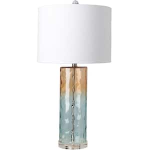 Zannilli 27.5 in. Blue/Orange Indoor Table Lamp