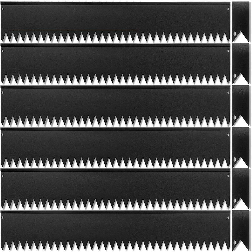 Galvanized Steel Garden Edging, 40 in. L x 5 in. H, Black, 6-Piece Set price history on PriceWatchPro