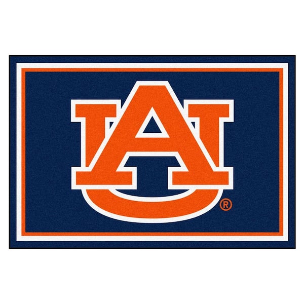 FANMATS NCAA Auburn University Navy 5 ft. x 8 ft. Indoor Area Rug