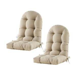 48 in. x 21 in. x 4 in. Patio Chair Cushion for Adirondack High Back Tufted Seat Chair Cushion Outdoor (Set Of 2)