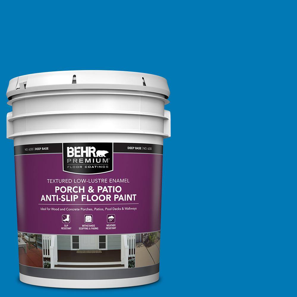 5 gal. #P500-6 Deep River Textured Low-Lustre Enamel Interior/Exterior Porch and Patio Anti-Slip Floor Paint price history on PriceWatchPro
