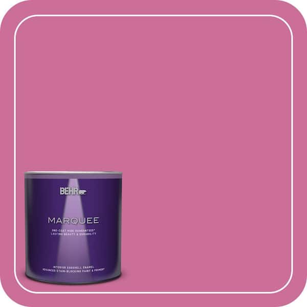 BEHR MARQUEE 1 qt. #100B-6 Fuchsia Kiss Eggshell Enamel Interior Paint & Primer
