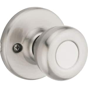 Tylo Satin Nickel Dummy Door Knob Featuring Microban Antimicrobial Technology