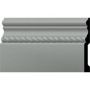 SAMPLE - 5/8 in. x 6 in. x 12 in. Urethane Oslo Rope Baseboard Moulding