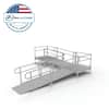 Ez Access Pathway Ft L Shaped Aluminum Wheelchair Ramp Kit With Solid Surface Tread Line