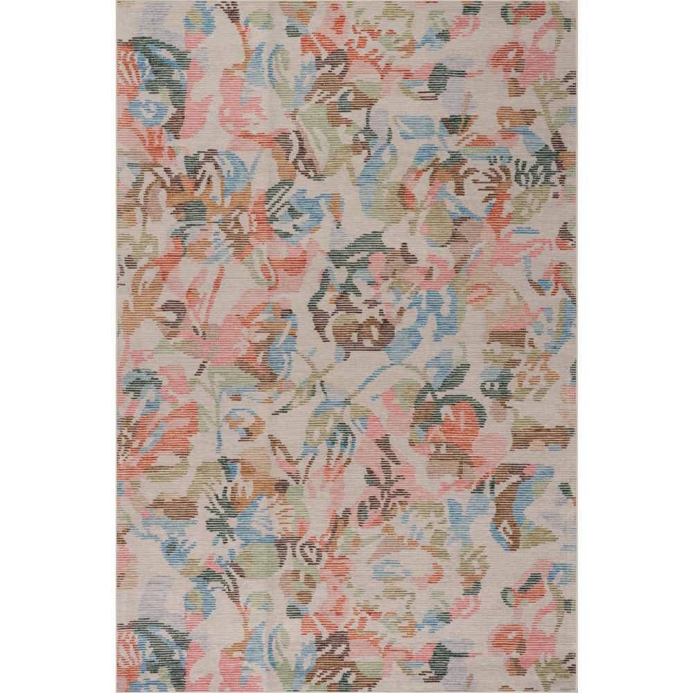 10 ft. x 14 ft. Multi Bloom Machine Washable Indoor Area Rug price history on PriceWatchPro