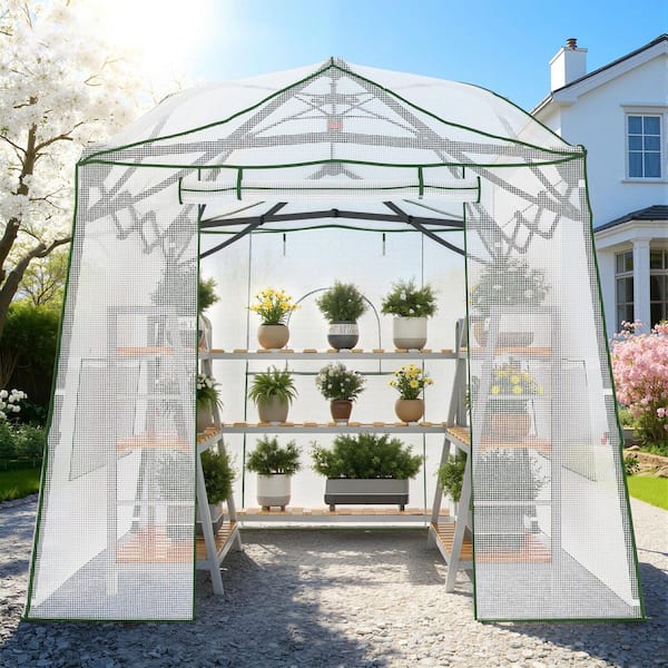 Yardsight 11 ft. W x 8.5 ft. D x 8 ft. H Walk-in Greenhouse