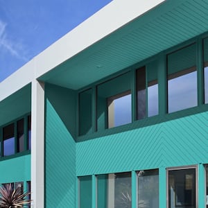 BEHR PREMIUM 1 qt. #MQ4-21 Caicos Turquoise Semi-Gloss Enamel  Interior/Exterior Cabinet, Door & Trim Paint 712304 - The Home Depot