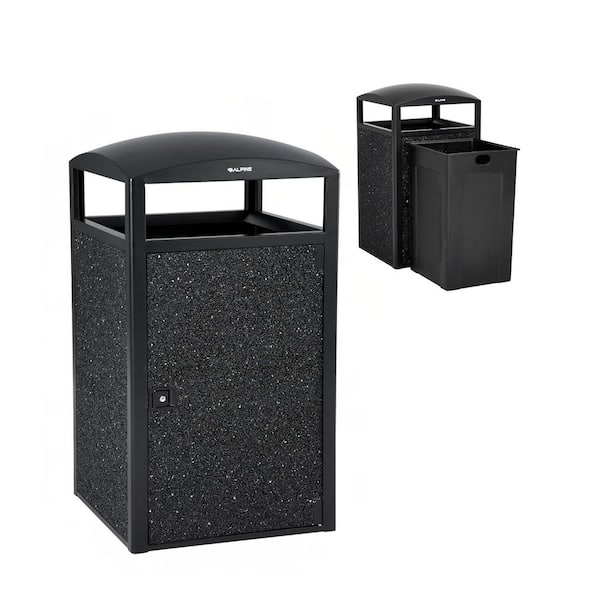 Alpine Industries 55 gal. Gray Stone All-Weather Vented Outdoor