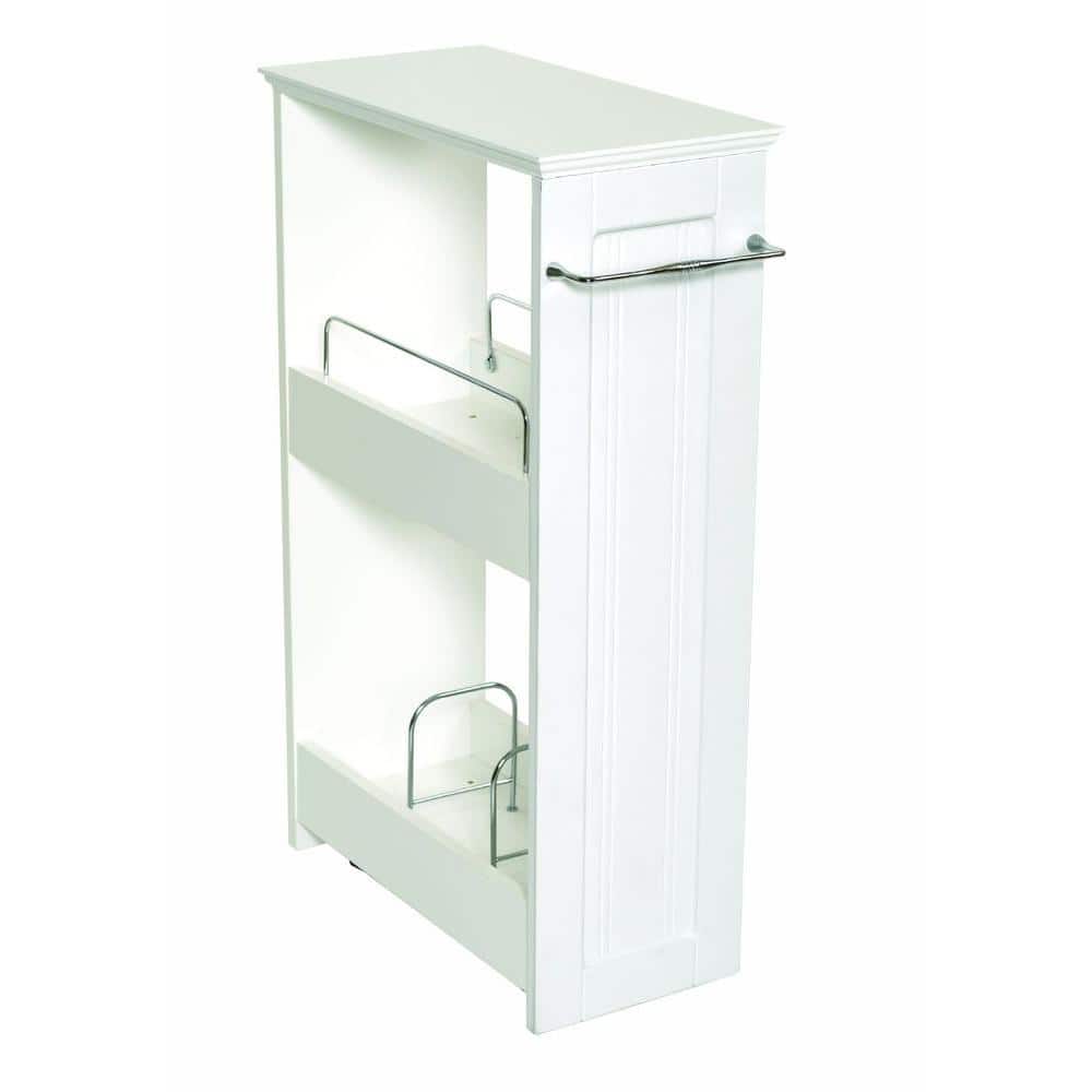 Zenith Slimline 2-Shelf Rolling Organizer  Slim bathroom storage, Narrow  bathroom storage, Slim bathroom storage cabinet