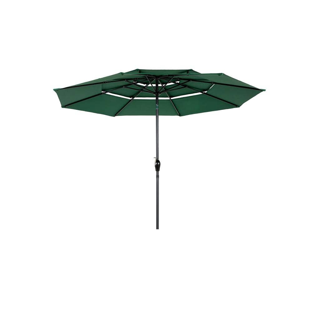 9.5 ft. L x 9.5 ft. W x 7 ft. H Octagon Patio Umbrella Outdoor Market Umbrella in Green (Base not included) price history on PriceWatchPro