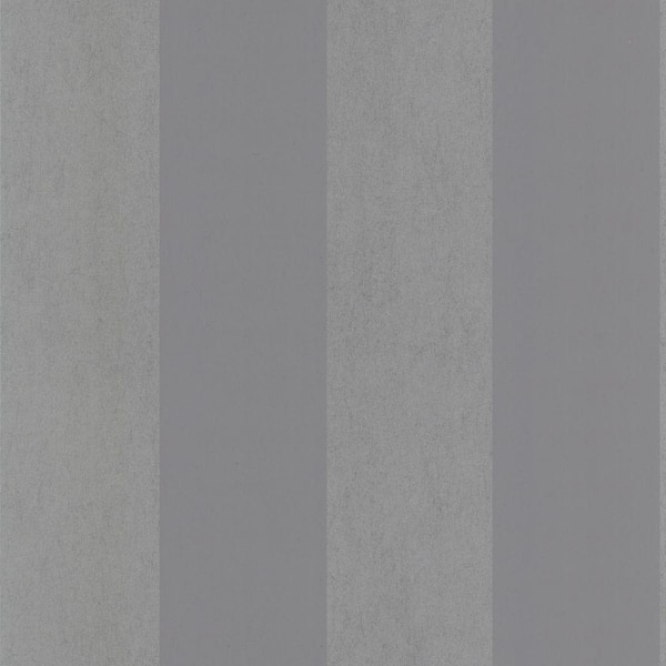 Kenneth James Shimmer Grey Stripe Wallpaper