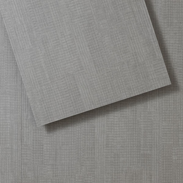 Lucida Surfaces FabCore Silver Bush 28 MIL x 12 in. W x 24 in. L Glue Down Waterproof Vinyl Tile Flooring (36 sqft/case)