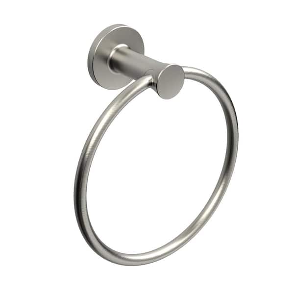 Glacier Bay Lucien Wall Mounted Towel Ring in Brushed Nickel
