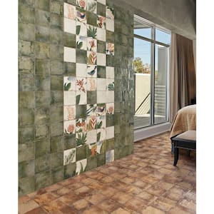Angela Harris Honey 8 in. x 8 in. Matte Ceramic Floor and Wall Tile (10.76 sq. ft./Case)