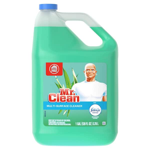 Mr. Clean Home Pro 1 Gal. Meadows and Rain Scent Multi-Surface Liquid Cleaner with Febreze Freshness