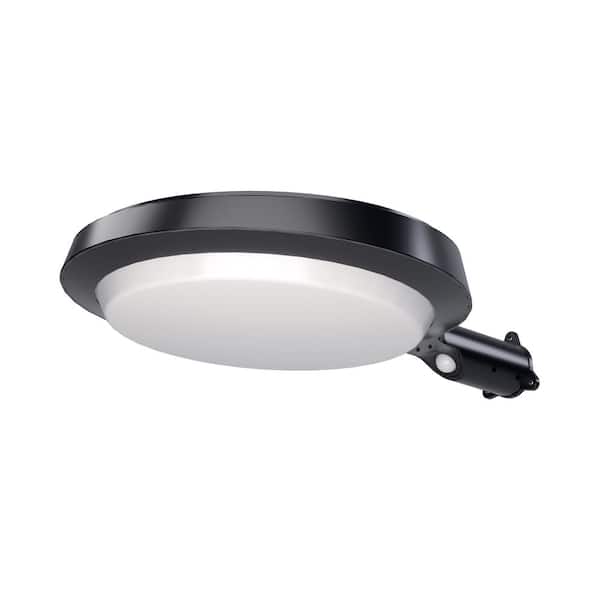 PROBRITE 150-Watt Equivalent Integrated LED Black Outdoor Motion Sensing Solar Powered Dusk to Dawn Area Light, 5000K