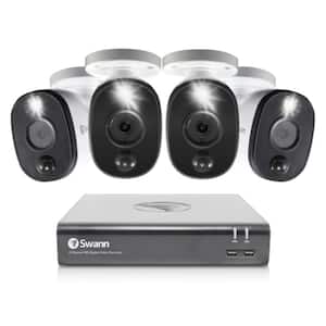 DVR-4580 8-Channel 1080p 1TB Surveillance System with Four 1080p Wired Bullet Cameras