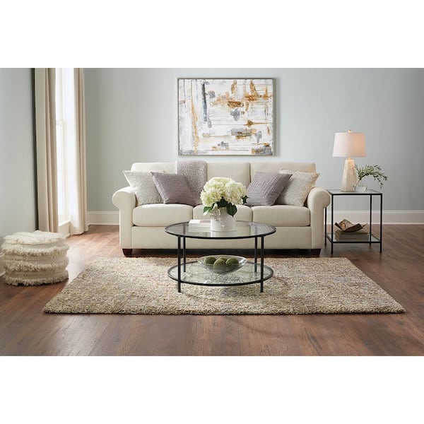 Landon Gray/Green 4 ft. x 6 ft. Abstract Shag Area Rug