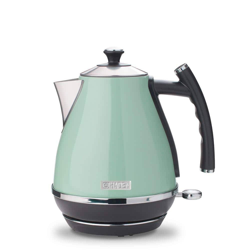Chefman 7-Cup Green Stainless Steel Cordless Electric Kettle with  Temperature Control, LED Light, Keep Warm Function RJ11-17-SS-TC-RL-GREEN -  The Home Depot