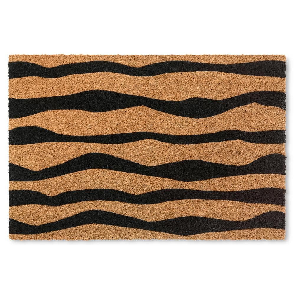 Ravine Abstract Black 24 in. x 36 in. Mountain Coir Door Mat price history on PriceWatchPro