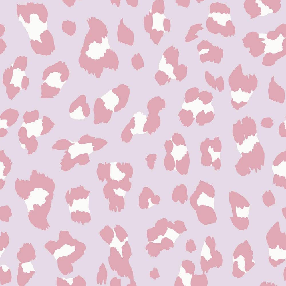 Brewster Home Fashions Cicely Leopard Skin Pink Wallpaper