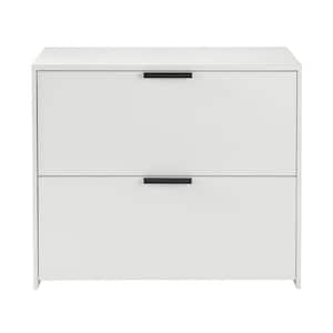 Braxten White Lateral File Cabinet with 2 Drawers (35 in. W x 30 in. H)