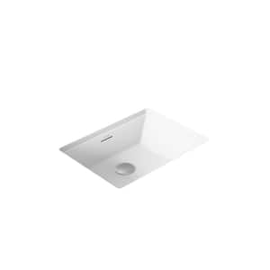 MOEN 23-5/8 in. Rectangle Undermount Vitreous China Bathroom Sink