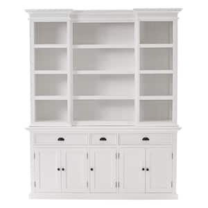 Charlie 70.87 in Classic White Wood Accent Storage Cabinet
