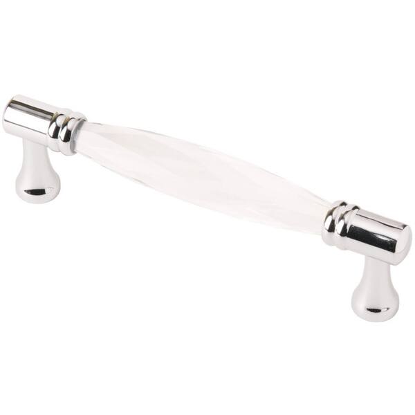 Unbranded 2.5 in. (64mm) Center-to-Center Clear Glass Drawer Pull