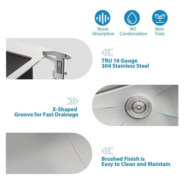 LORDEAR 25 in. D x 22 in. W x 12 in. H Drop-In Laundry/Utility