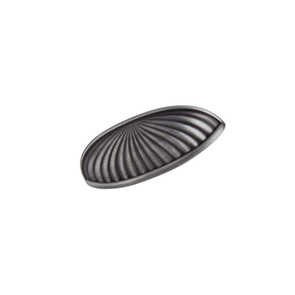 Pewter Brushed Cup Pull with Mounting Hardware
