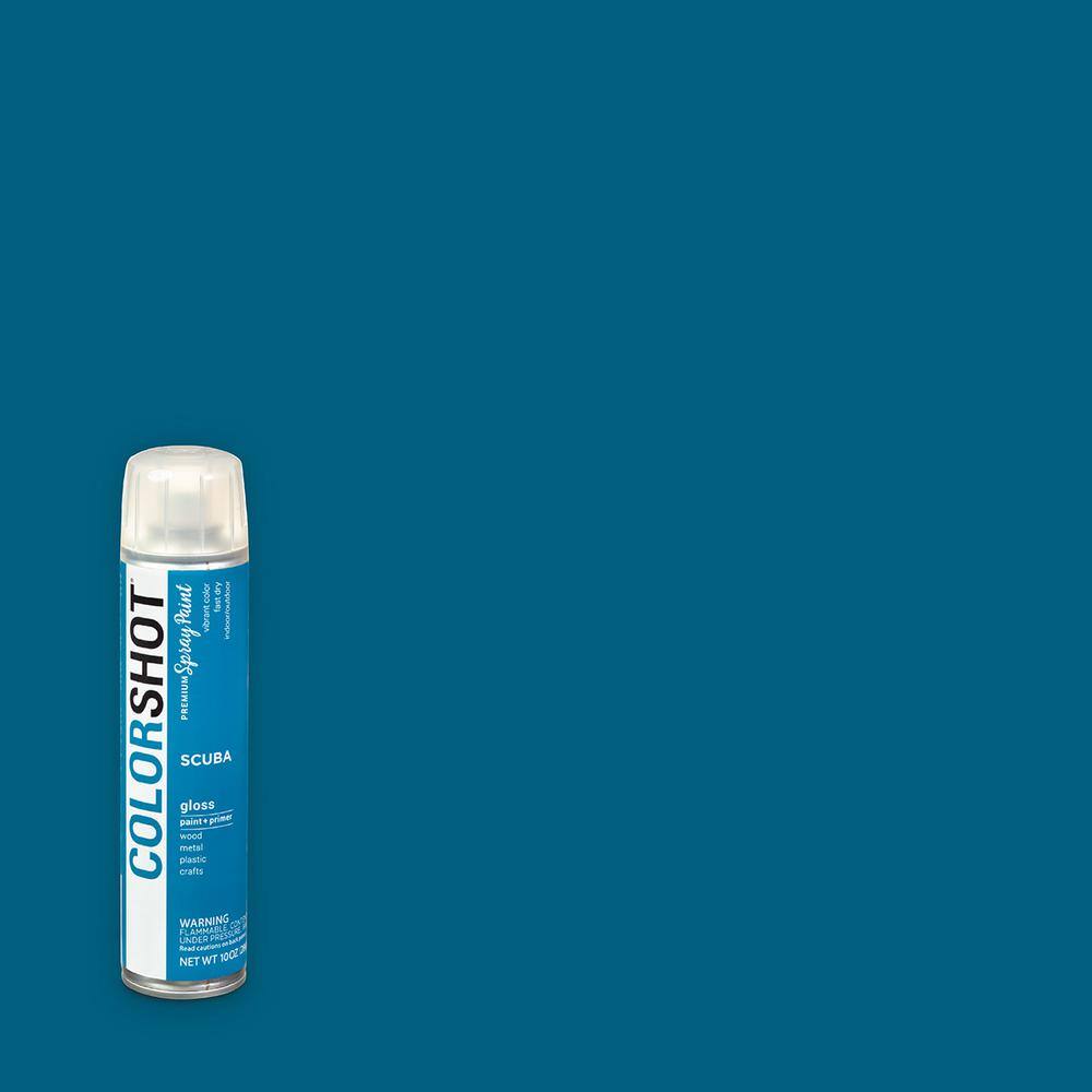 COLORSHOT 10 oz. Gloss Scuba Marine Blue General Purpose Aerosol Spray Paint42651 The Home Depot