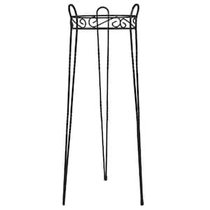 30 in. Canterbury Scroll Top Metal Plant Stand