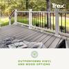 Enhance 6 ft. x 36 in. Classic White Composite Rail and Round Aluminum Baluster Kit-Horizontal