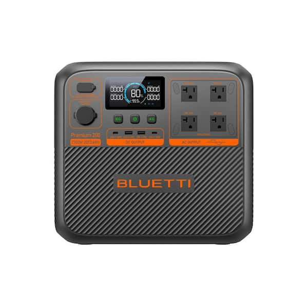 2700W Continuous/3900W Peak Output Power Station Premium 200 V2 Push Button Start LiFePO4 Battery Solar Generator
