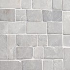 Countryside Interlocking 11.81 in. x 11.81 in. Gray Floor and Wall Mosaic (0.97 sq. ft. / sheet)