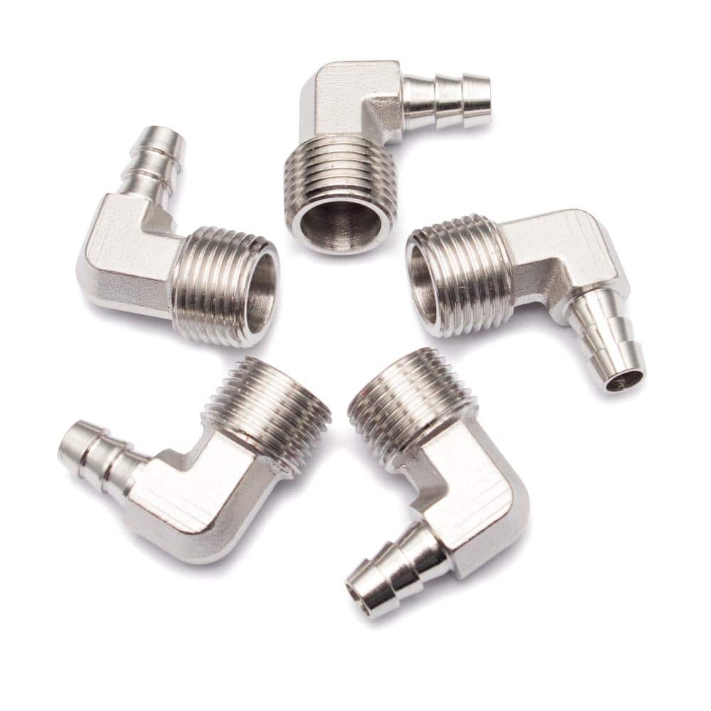3/8 in. Hose Barb x 1/2 in. Male NPT Air Gas 90-Degree Elbow Stainless Steel 316 Barb Fitting (5-Pieces) price history on PriceWatchPro