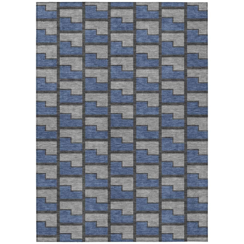 Chantille Machine Washable Indoor/Outdoor Abstract ACN2416 Navy 10 ft. x 14 ft. Area Rug price history on PriceWatchPro