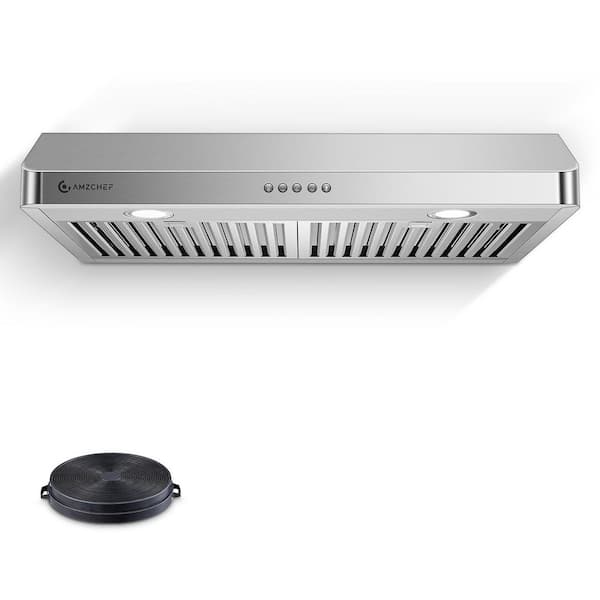 Unbranded 30 in. 700 CFM Ducted Under Cabinet Range Hood in Stainless Steel with 3-Way Venting Compatibility