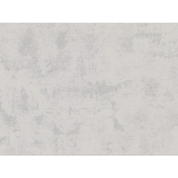 Brewster Quimby Light Grey Faux Concrete Paper Strippable Wallpaper ...