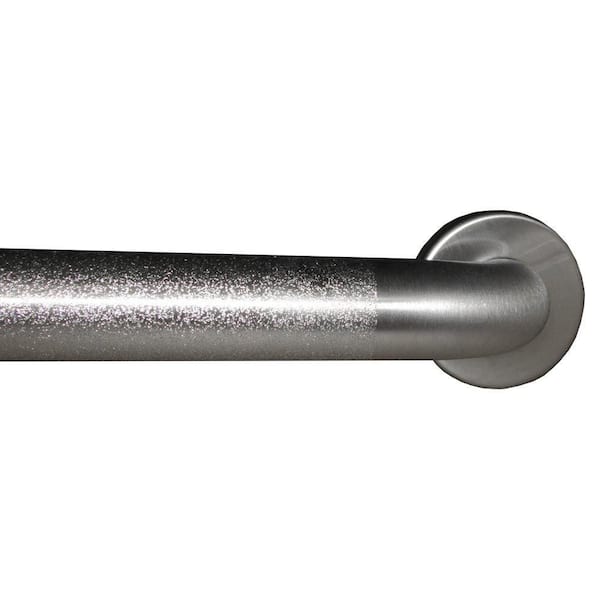 ARISTA 36 in. x 1-1/4 in. Concealed Screw Peened Grab Bar in Brushed Stainless Steel