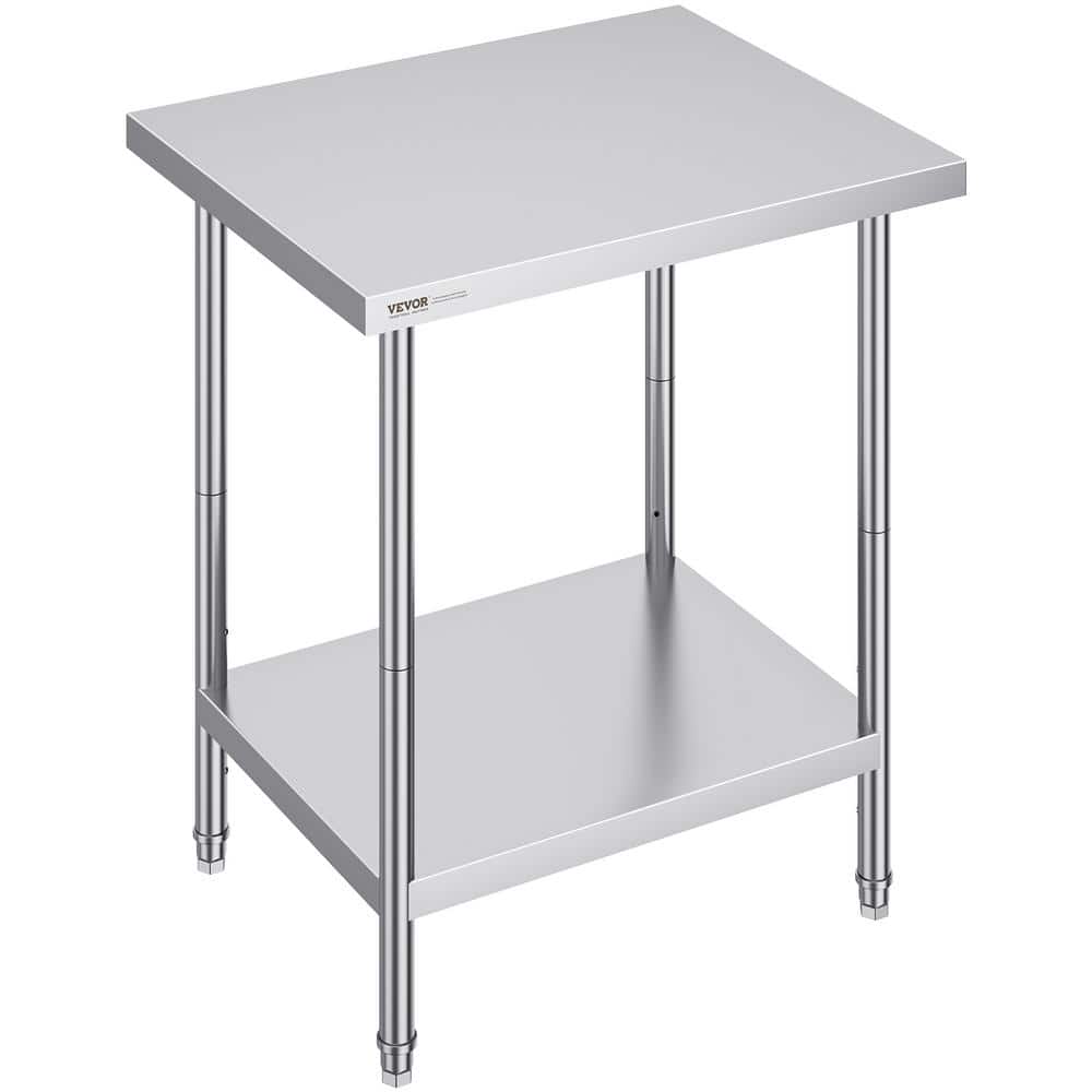 Stainless Steel Adjustable Height Kitchen Worktable