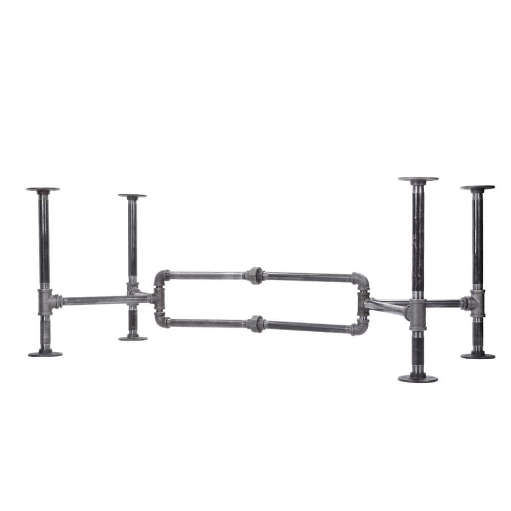 3/4 in. x 3.8 ft. L x 16.5 in. H Black Steel Pipe Loop Design Coffee Table Kit price history on PriceWatchPro