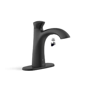 Willamette Battery Powered Touchless Single Hole Bathroom Faucet in Matte Black