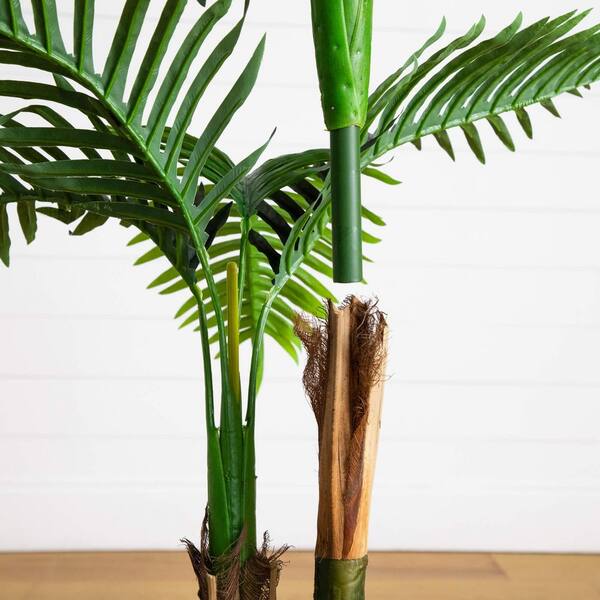 Nearly Natural 4ft. UV Resistant Artificial Double Robellini Palm
