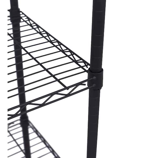 BirdRock Home 36-in W x 72-in H Steel Black Freestanding Utility Storage Cabinet
